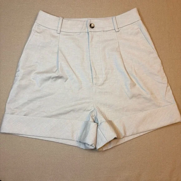 MOTF - Women's Tan Trouser Shorts - Picture 3 of 4